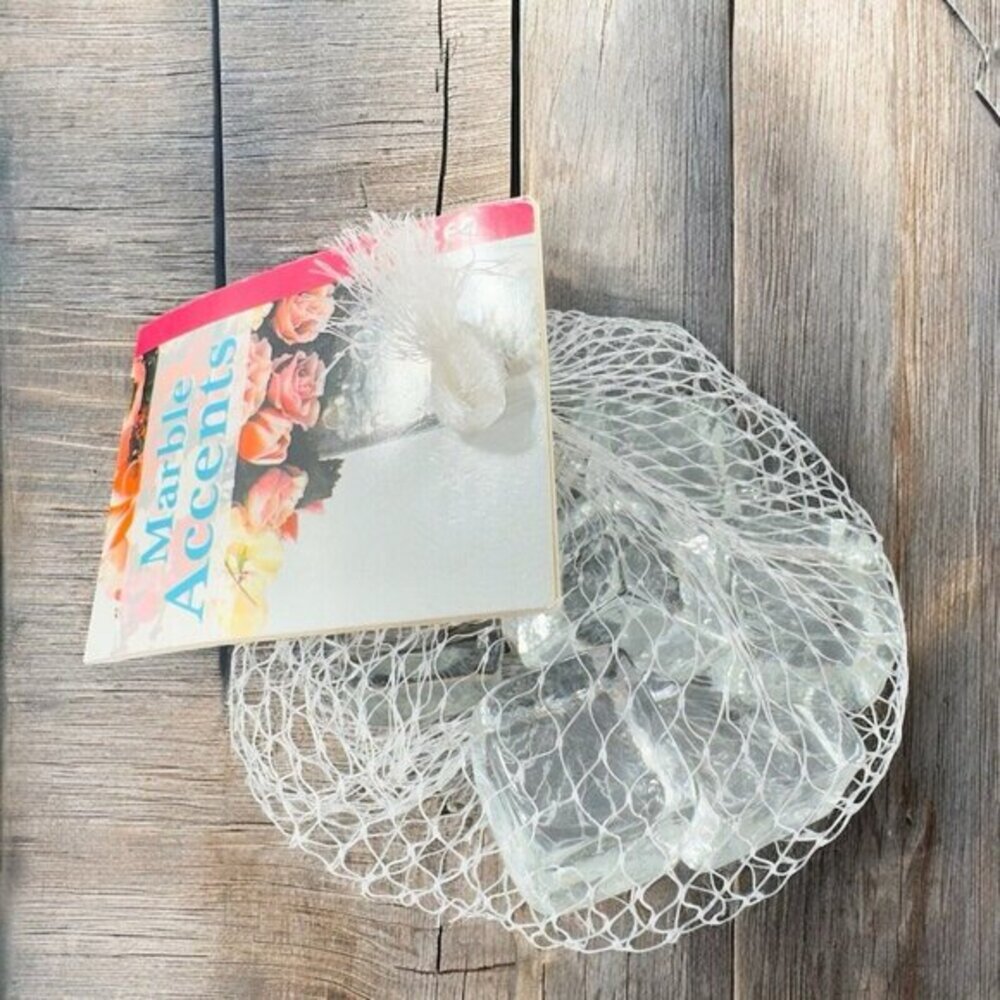 Marble Accents by Panacea New In Bag Clear‎ Glass Crystal Accents House Decor 7